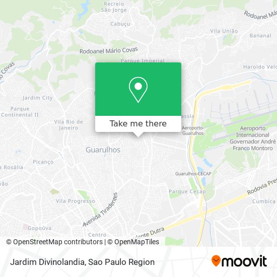 Jardim Divinolandia map