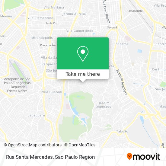 Rua Santa Mercedes map