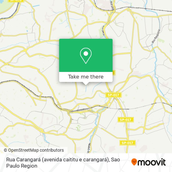 Rua Carangará (avenida caititu e carangará) map