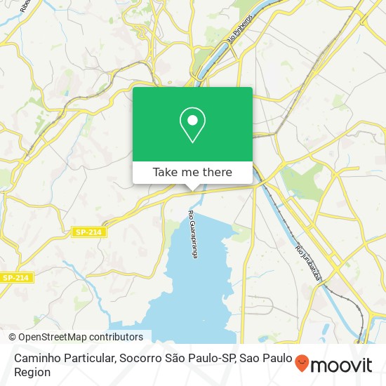 Caminho Particular, Socorro São Paulo-SP map