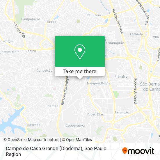Campo do Casa Grande (Diadema) map