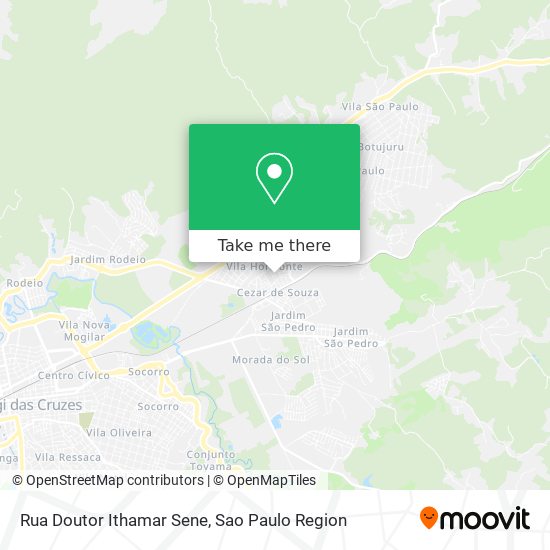Rua Doutor Ithamar Sene map