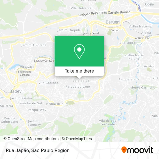 Rua Japão map