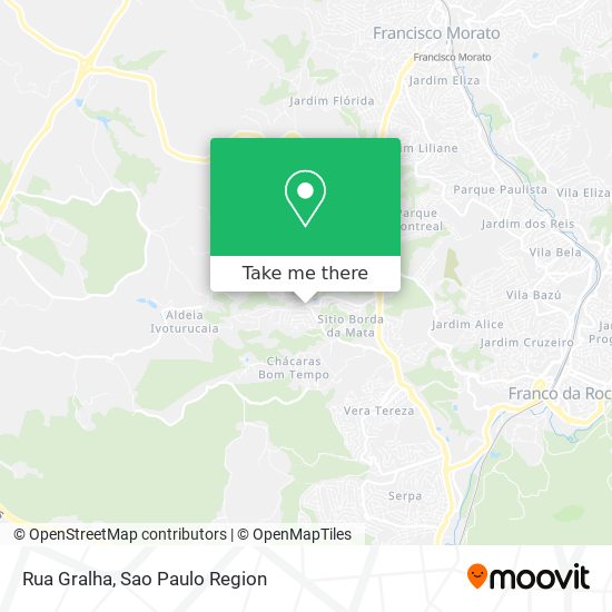 Mapa Rua Gralha