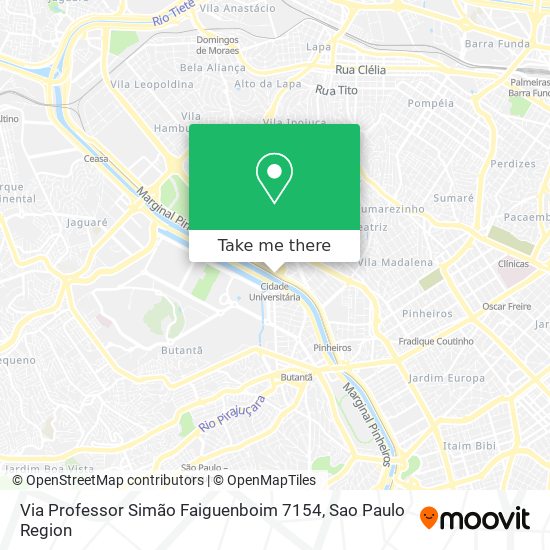 Mapa Via Professor Simão Faiguenboim 7154