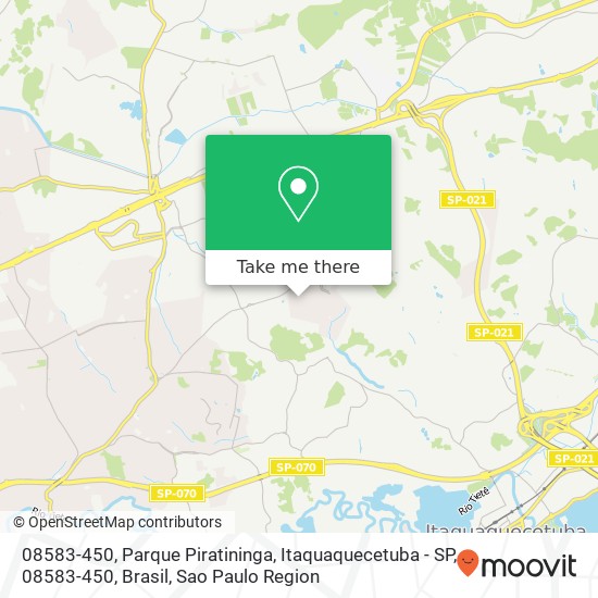 Mapa 08583-450, Parque Piratininga, Itaquaquecetuba - SP, 08583-450, Brasil