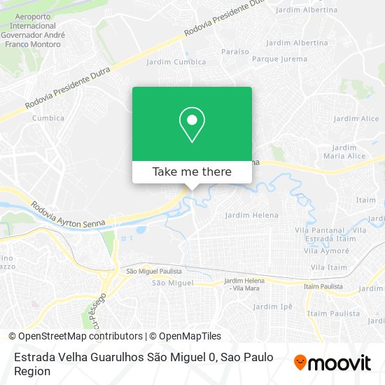 Estrada Velha Guarulhos São Miguel 0 map