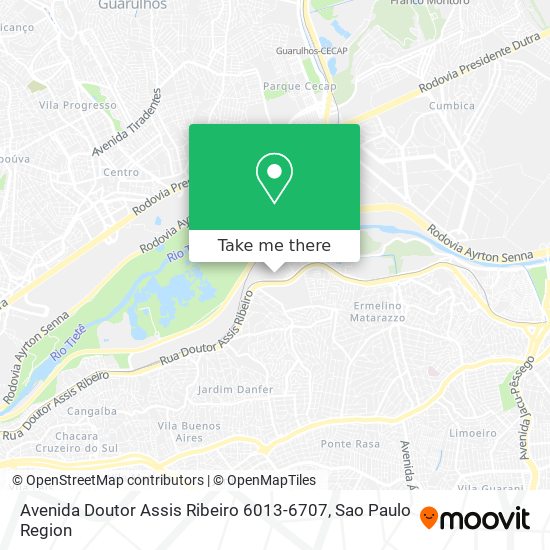 Mapa Avenida Doutor Assis Ribeiro 6013-6707