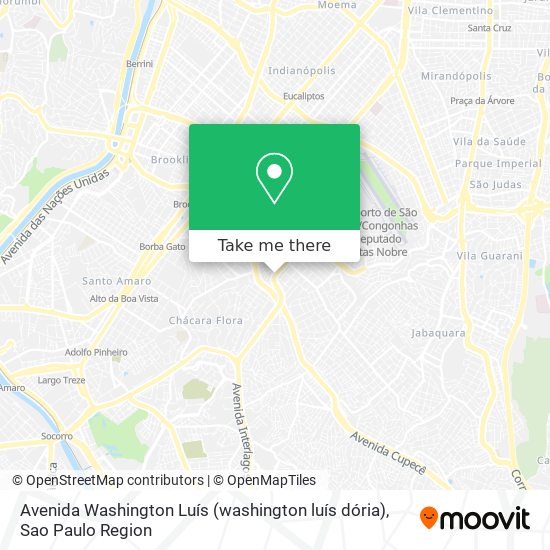 Mapa Avenida Washington Luís (washington luís dória)