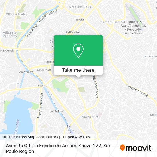 Mapa Avenida Odilon Egydio do Amaral Souza 122