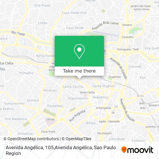 Avenida Angélica, 105,Avenida Angélica map