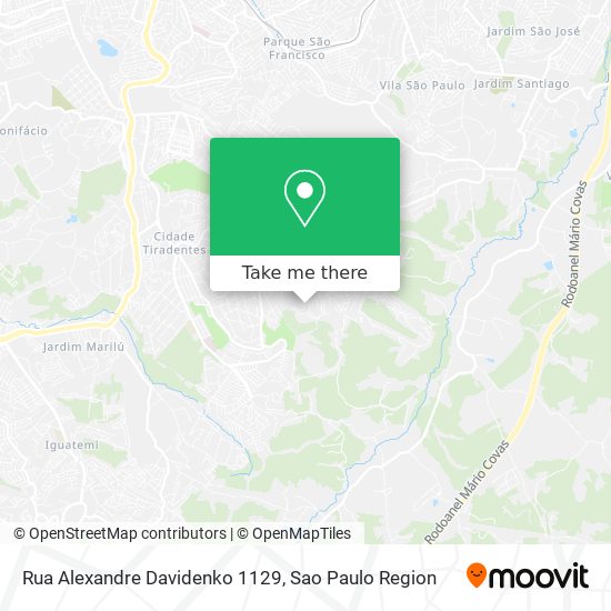 Rua Alexandre Davidenko 1129 map