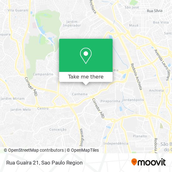 Rua Guaíra 21 map
