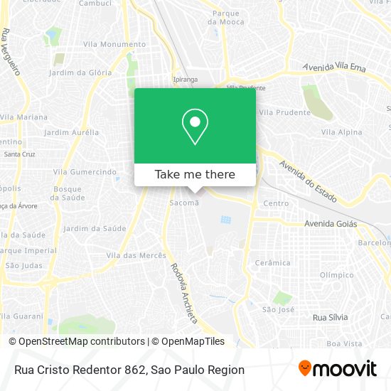 Rua Cristo Redentor 862 map