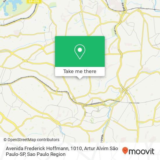 Avenida Frederick Hoffmann, 1010, Artur Alvim São Paulo-SP map