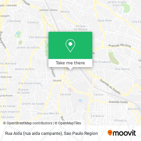 Mapa Rua Aída (rua aída campante)