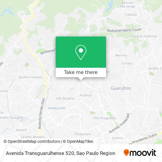 Avenida Transguarulhense 520 map