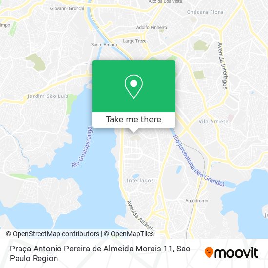 Mapa Praça Antonio Pereira de Almeida Morais 11