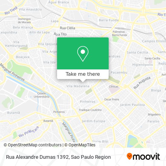 Rua Alexandre Dumas 1392 map