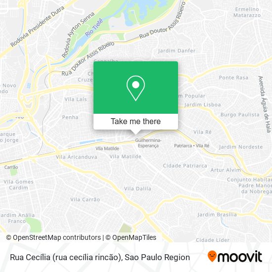 Rua Cecília (rua cecília rincão) map