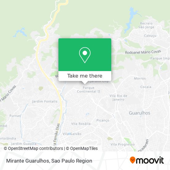 Mirante Guarulhos map