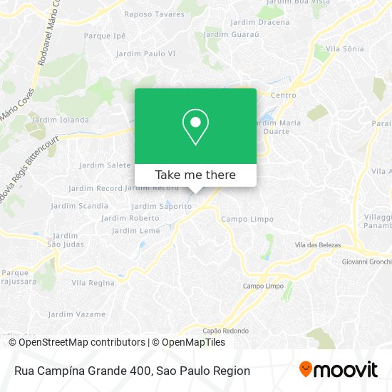 Mapa Rua Campína Grande 400