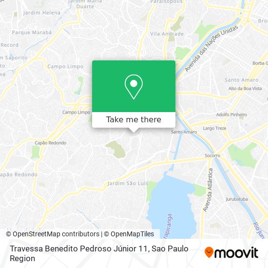 Travessa Benedito Pedroso Júnior 11 map