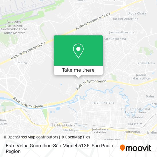 Estr. Velha Guarulhos-São Miguel 5135 map