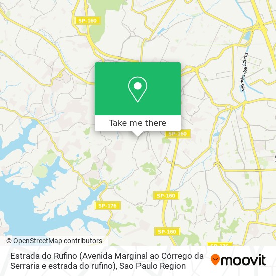 Estrada do Rufino (Avenida Marginal ao Córrego da Serraria e estrada do rufino) map