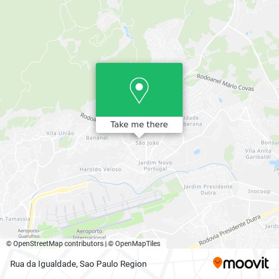 Mapa Rua da Igualdade