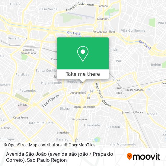 Avenida São João (avenida são joão / Praça do Correio) map