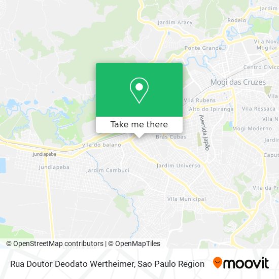 Rua Doutor Deodato Wertheimer map