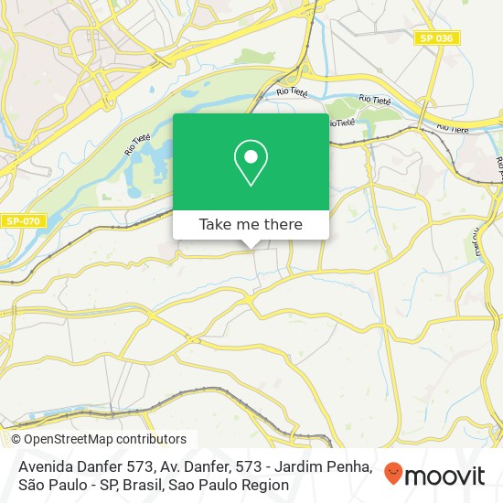 Avenida Danfer 573, Av. Danfer, 573 - Jardim Penha, São Paulo - SP, Brasil map