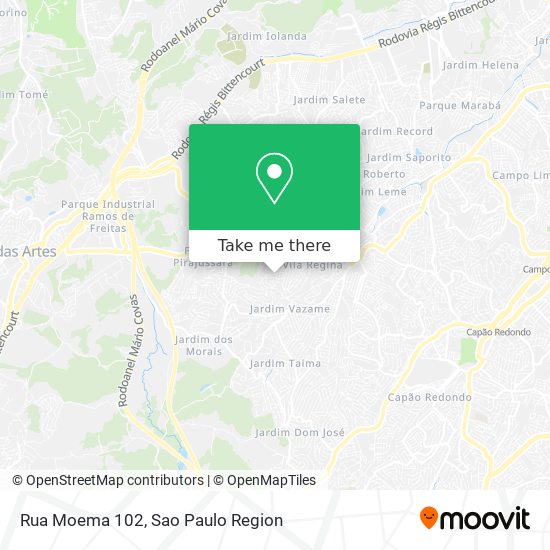 Rua Moema 102 map