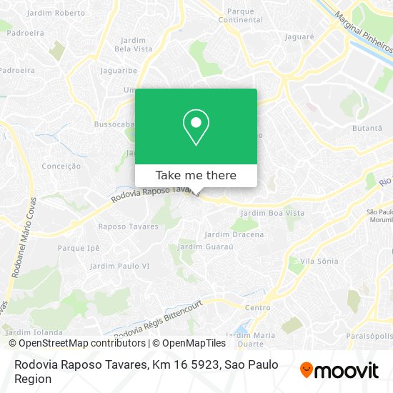 Rodovia Raposo Tavares, Km 16 5923 map