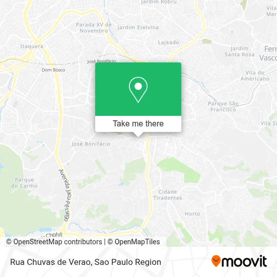 Rua Chuvas de Verao map