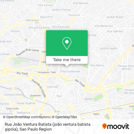 Mapa Rua João Ventura Batista (joão ventura batista gipóia)