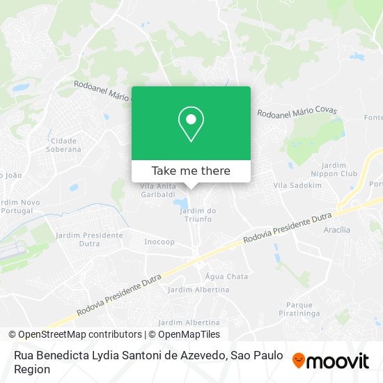 Rua Benedicta Lydia Santoni de Azevedo map