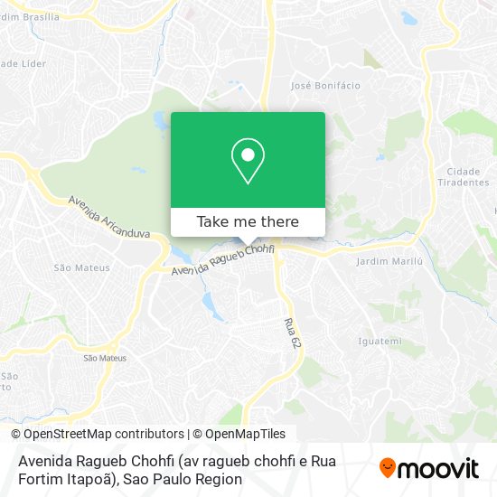Mapa Avenida Ragueb Chohfi (av ragueb chohfi e Rua Fortim Itapoã)