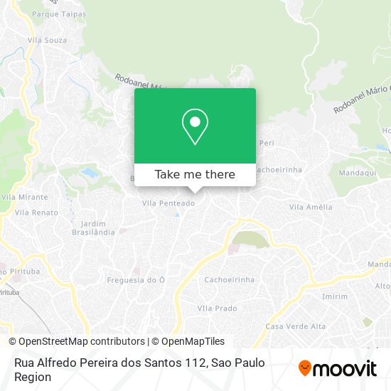 Mapa Rua Alfredo Pereira dos Santos 112