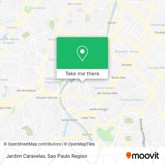 Mapa Jardim Caravelas