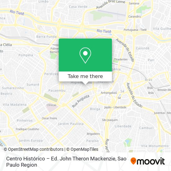 Centro Histórico – Ed. John Theron Mackenzie map