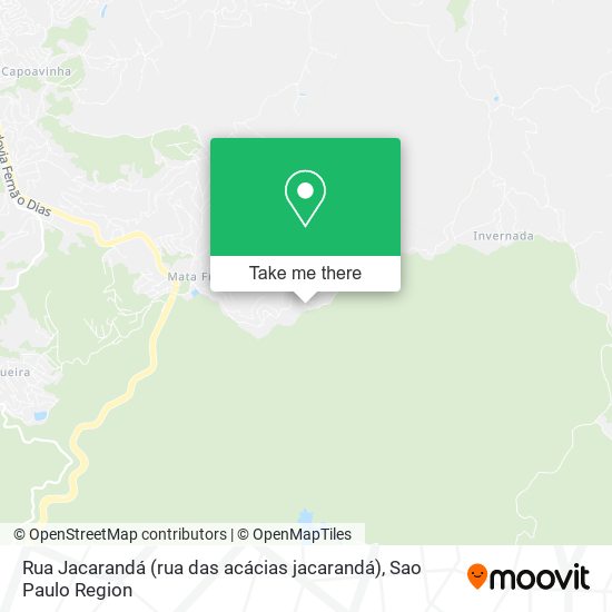 Rua Jacarandá (rua das acácias jacarandá), Mairiporã-SP map