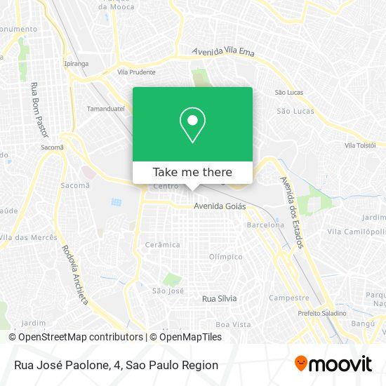 Rua José Paolone, 4 map