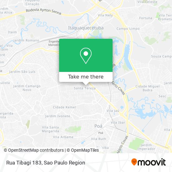 Mapa Rua Tibagi 183