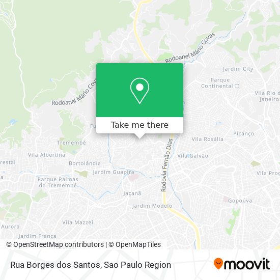 Mapa Rua Borges dos Santos