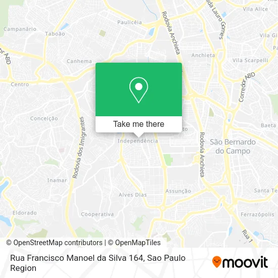 Rua Francisco Manoel da Silva 164 map