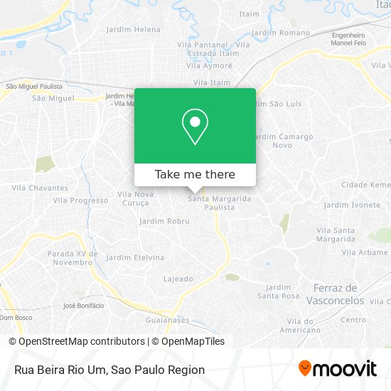 Rua Beira Rio Um map