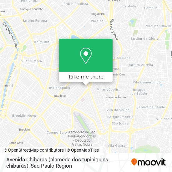 Avenida Chibarás (alameda dos tupiniquins chibarás) map