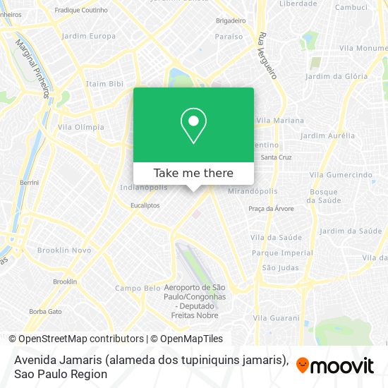 Avenida Jamaris (alameda dos tupiniquins jamaris) map